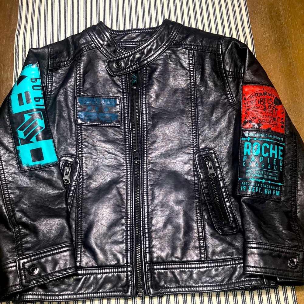 Faux leather jacket